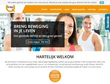 Tablet Screenshot of defitness.be